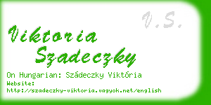 viktoria szadeczky business card